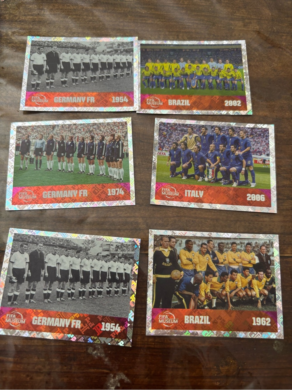 FIFA Museum World Cup Soccer Trading Cards - Brazil & Germany Set